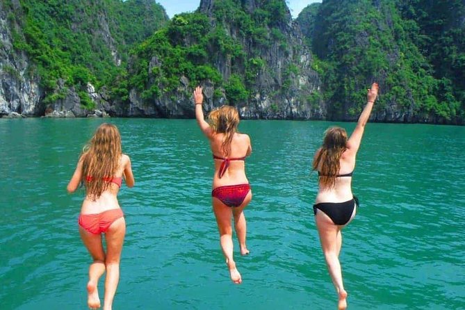 1 Day Boat Tour: HaLong Bay, Lan Ha Bay, Natural Beach and Full Moon Party - Lan Ha Bay and the floating fishing village