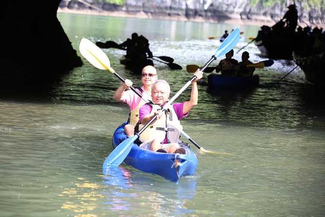2-Day Oriental Sails Junk Cruise of Halong Bay - Titop Island: climb first, swim second