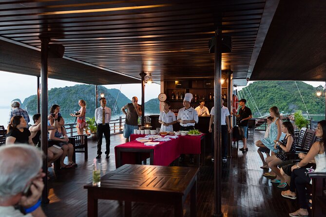 2D1N: Halong Bay 4-Star Cruise - Cave, Kayak, Swim, Meals - Day one: lunch, rock islands, and cabin time