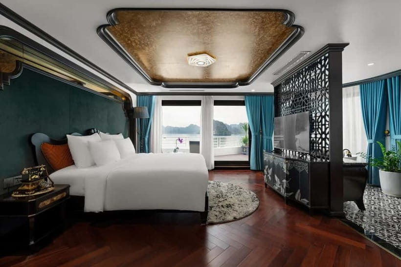 2D1N Halong Bay 6-Star Cruise: Fine Dining, Cave & Kayaking - Evening onboard: views, spa, and quiet time