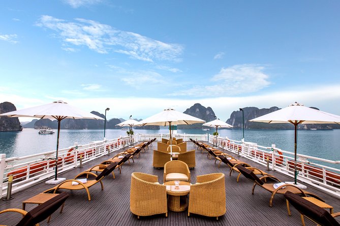 All Inclusive 3-Day 2-Night explore Ha Long Bay with Au Co Cruise - Day one: Viet Hai Village and sunset from the deck