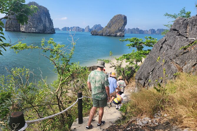 All-Inclusive 3 Day/2 Night Halong Luxury Cruise Meals, Cave, Kayaking, Swimming - Day one, caves, beaches, and the first sunset