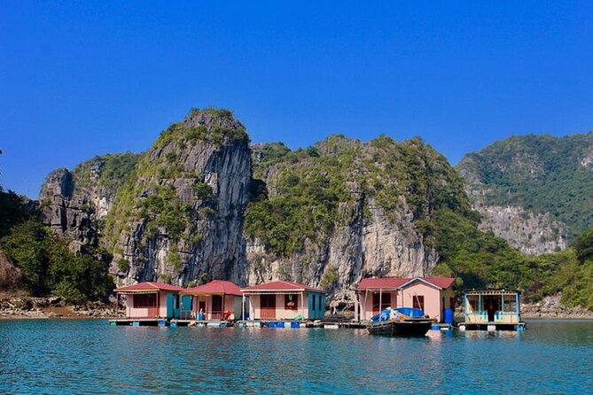 Bai Tu Long Bay 2 Day 1 Night Cruise - Bamboo boating at Vung Vieng floating village