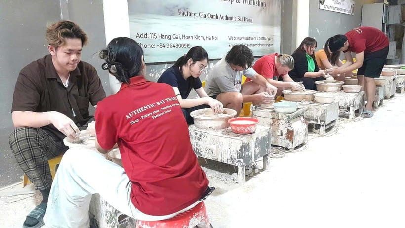 Bat trang Pottery Ceramics Class in Hanoi’s Old Quarter | VN - Choosing your glaze and your one free piece