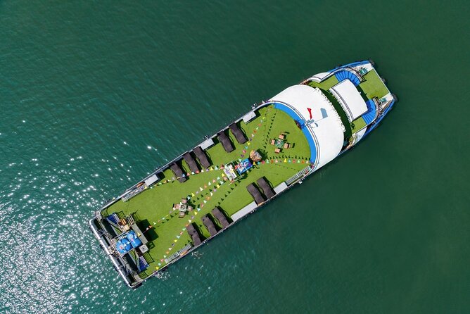 Best Price Halong Bay Full-Day Trip,Cave,Titop,Kayak By Transfer - Sunset party on the return cruise