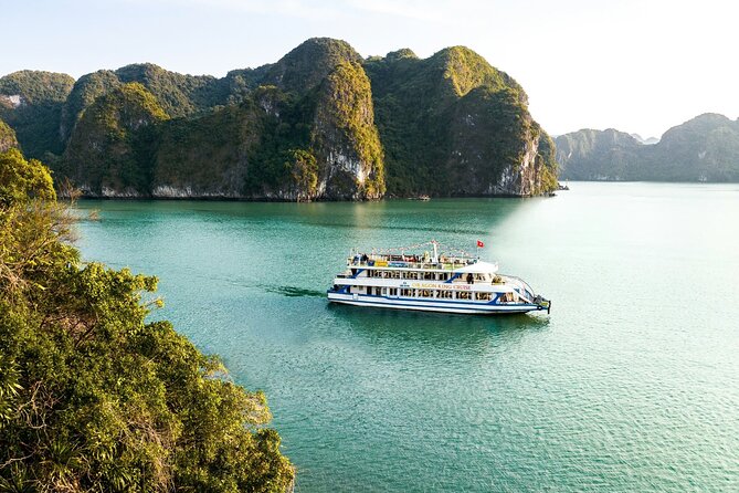 Best Value Ha Long bay 1 day - Lunch, kayak, swimming, transfer - Sunset tea, fruit, and local red wine