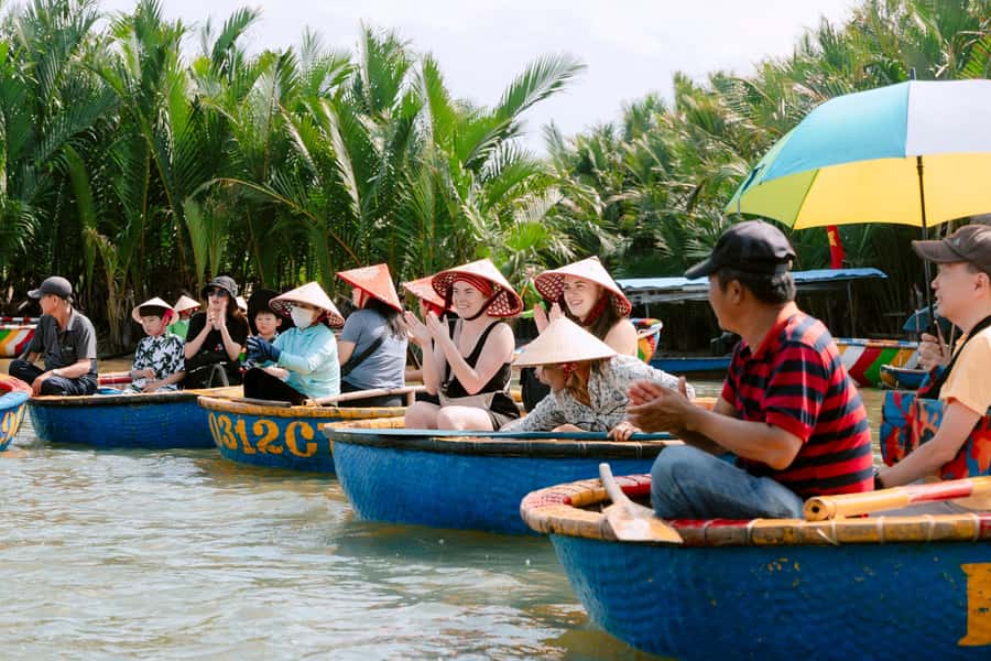 BUFFALO RIDING -BASKET BOAT & BIKE TOUR-HOI AN - Riding a water buffalo near Hoi An