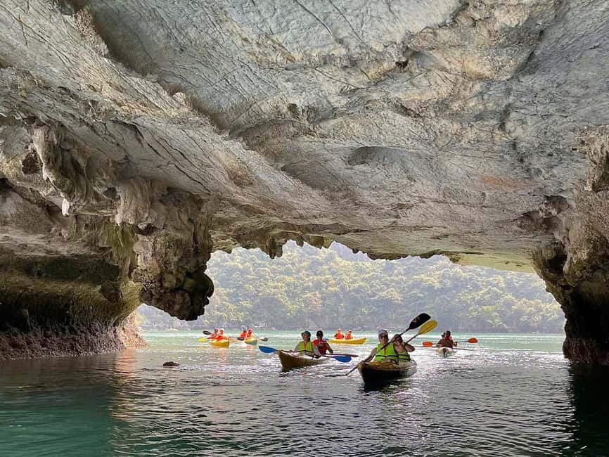 Cat Ba/Ha Noi: Lan Ha and Monkey Island Full Day Boat Trip - Bright and Dark Cave is the day’s best paddle