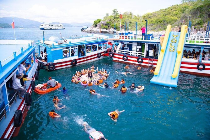 Coral Reef Snorkeling and Floating Bar Party from Nha Trang - Nha Trang’s party boat, with a reef stop first