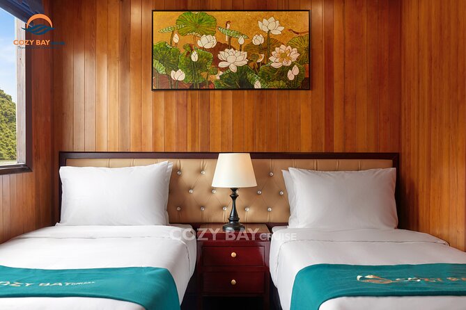 CozyBay Cruise-The Best Small Group 2D/1N inHalong-All inclusive - Titop Island, viewpoints, and a crowded beach