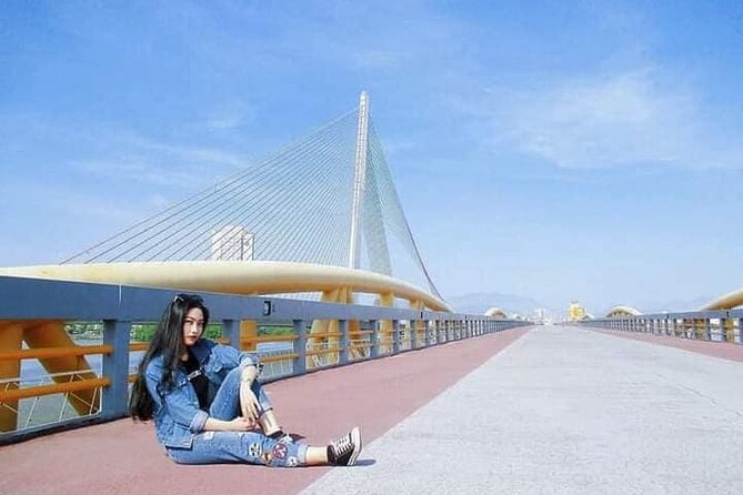 Da Nang City Tour Motorbike/Scooter & Sightseeing By Lady Rider - APEC Park for river views and modern design
