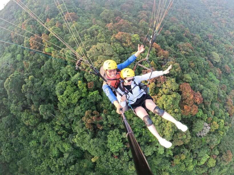 Da Nang Private paragliding experience on Monkey Mountain - Meeting Tam near Buu Dai Son Temple