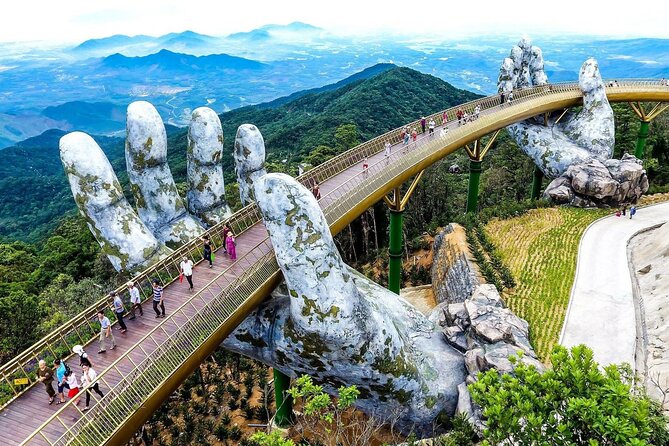 Da Nang to Ba Na Hills & Golden Bridge by private car - Seeing the Golden Bridge and its giant hands