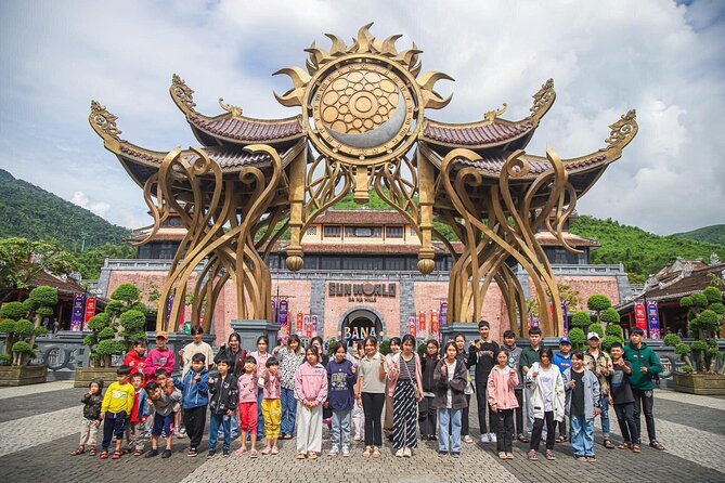 Da Nang to Ba Na Hills & Golden Bridge by private car - French village streets and amusement rides