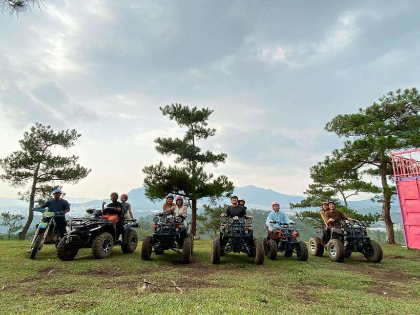 Dalat: 1- or 2-Hour Sightseeing ATV Adventure - A local drink at the end