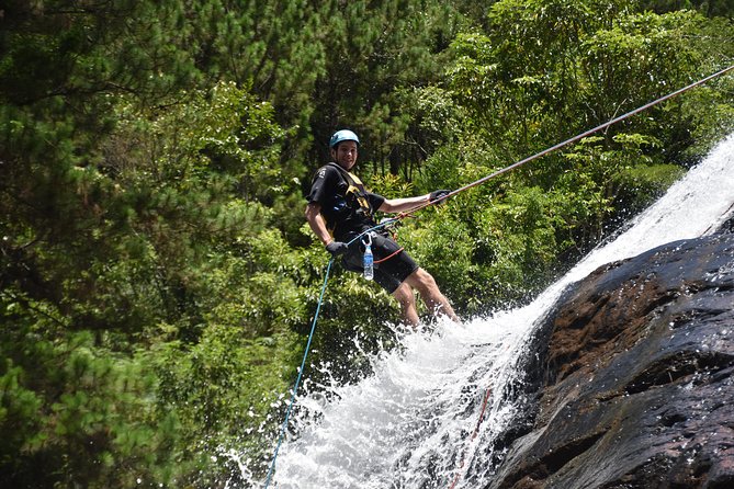 Dalat Canyoning Day Trip - The 25m waterfall rappel is the main event