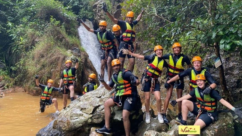 Dalat: Canyoning Extreme Adventure Vietnam - The washing-machine waterfall ends the action