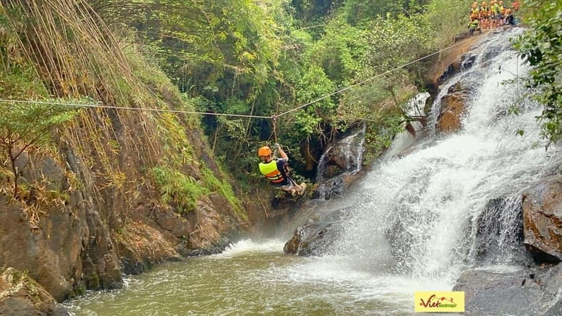 Dalat: Canyoning Extreme Adventure Vietnam - The 18-meter dry cliff builds your confidence