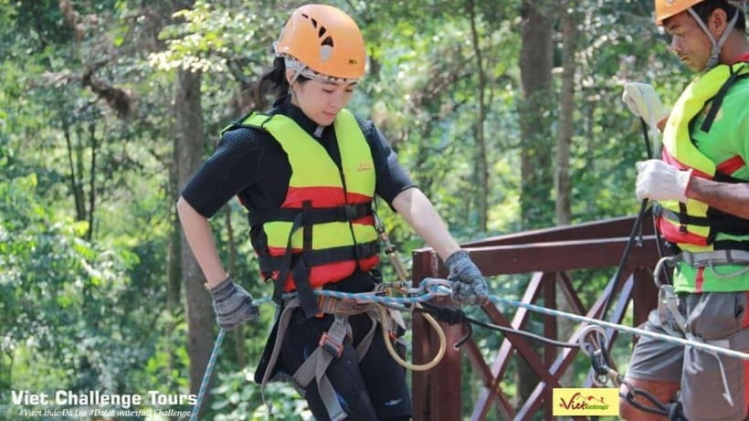 Dalat: Canyoning Extreme Adventure Vietnam - The lazy river and second dry cliff