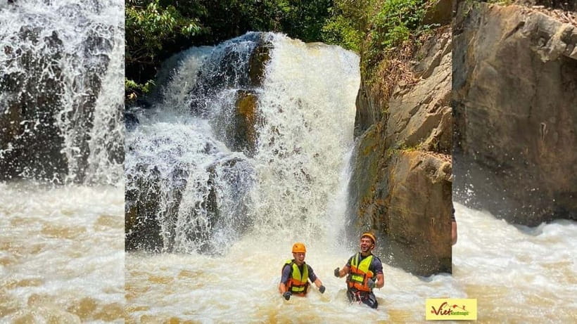 Dalat: Canyoning Extreme Adventure Vietnam - Natural water sliding through the rocks