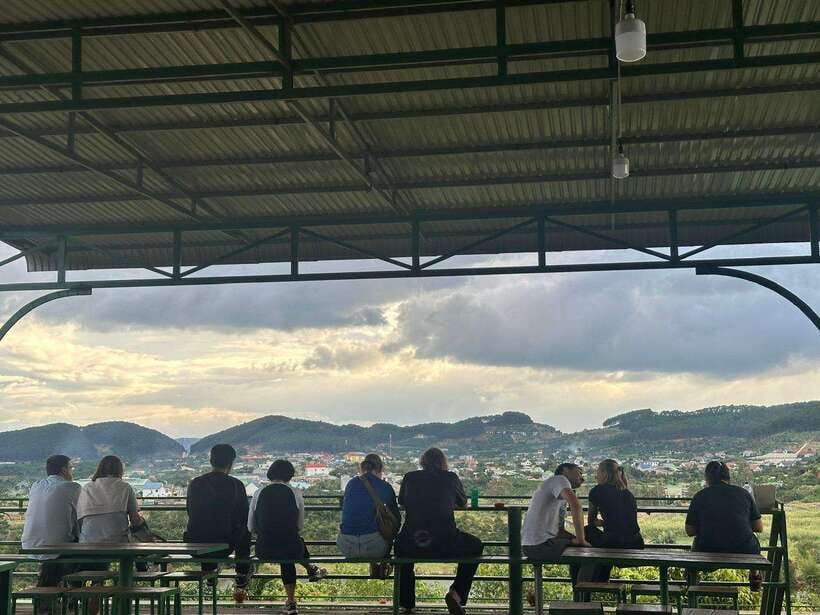 Dalat Countryside & Pongour Waterfall Tours (Small Group) - Elephant Waterfall and the view from Linh An Pagoda
