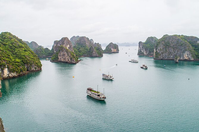 Day trip to Halong Bay from Hanoi - Vietnamese lunch with bay views