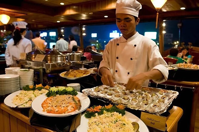 Dinner On Cruise In Ho Chi Minh City With Private Table - Dinner, music, and the mixed onboard mood