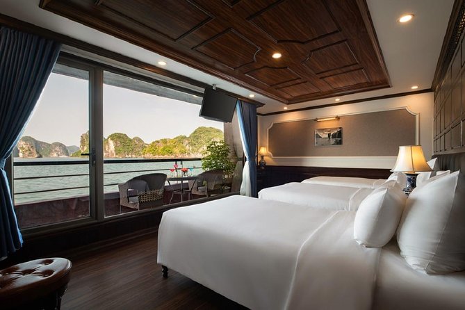 Doris Cruise 5 star cruise 2 days visiting Halong Bay Lan Ha Bay private balcony - What the $235 price really covers