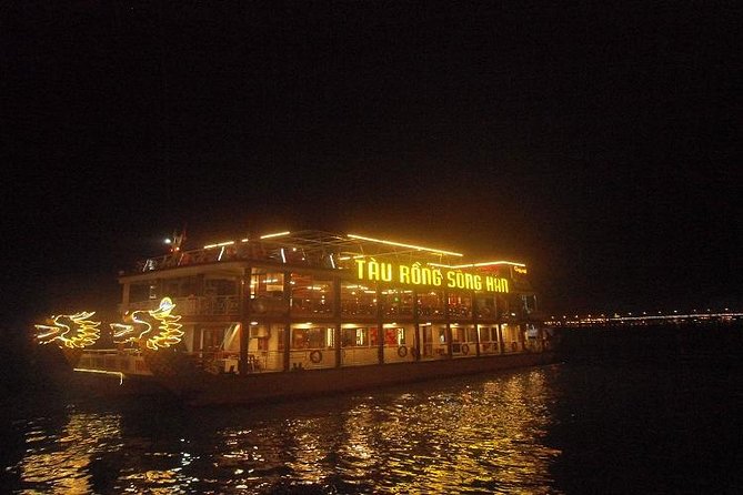 Dragon Cruise by Romantic Yatch: Tasty Beer/Flower/Cake & Dance - A Night Ride Through Da Nang’s Bridge District