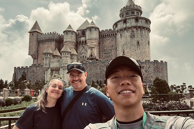 Early morning Ba Na Hills - Golden Hand Bridge - PRIVATE TOUR - Gardens, pagoda, and the French Village