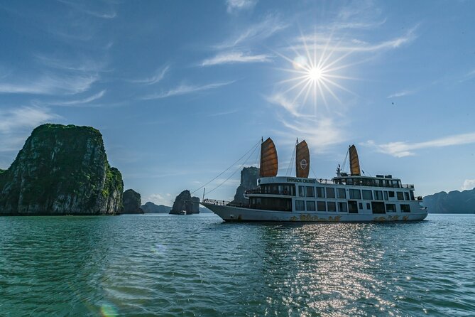 Emperor Cruises Experience 2 Days 1 Night in Halong Bay. - Vietnamese cooking, squid fishing, and a relaxed evening