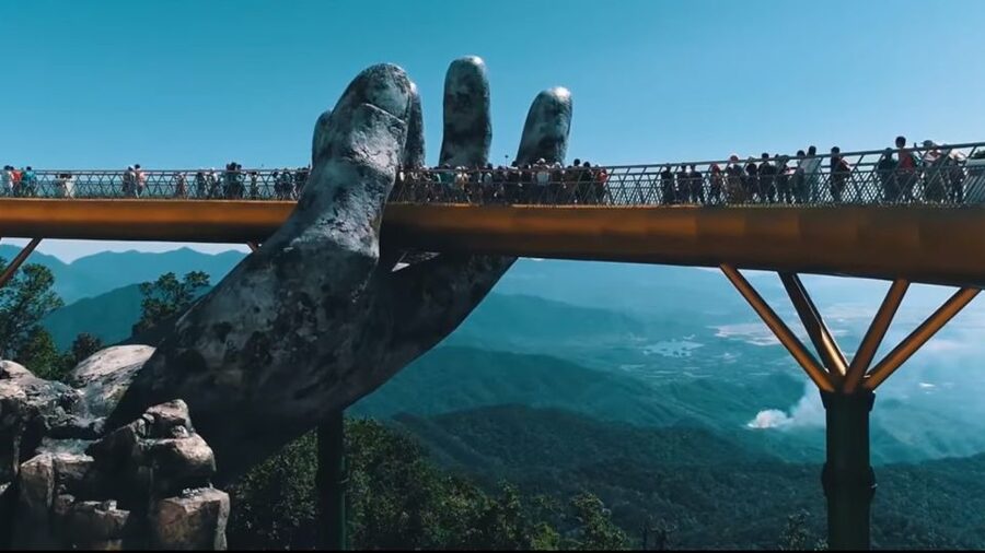 From Da Nang: Ba Na Hills and Golden Bridge tour & options - The cable car ride up Ba Na Hills
