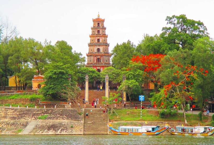 From Da Nang/Hoian/Hue: Hue Imperial City Full-Day Tour - Thien Mu Pagoda beside the Perfume River