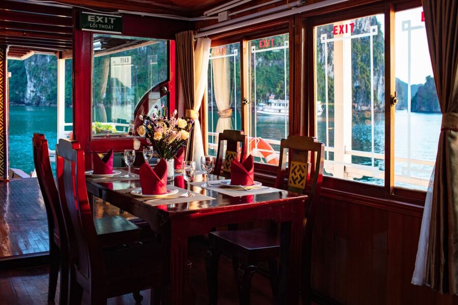 From Hanoi: Ha Long - Bai Tu Long Bay 2-Day 1-Night Cruise - Dinner, squid fishing, and a quiet night afloat