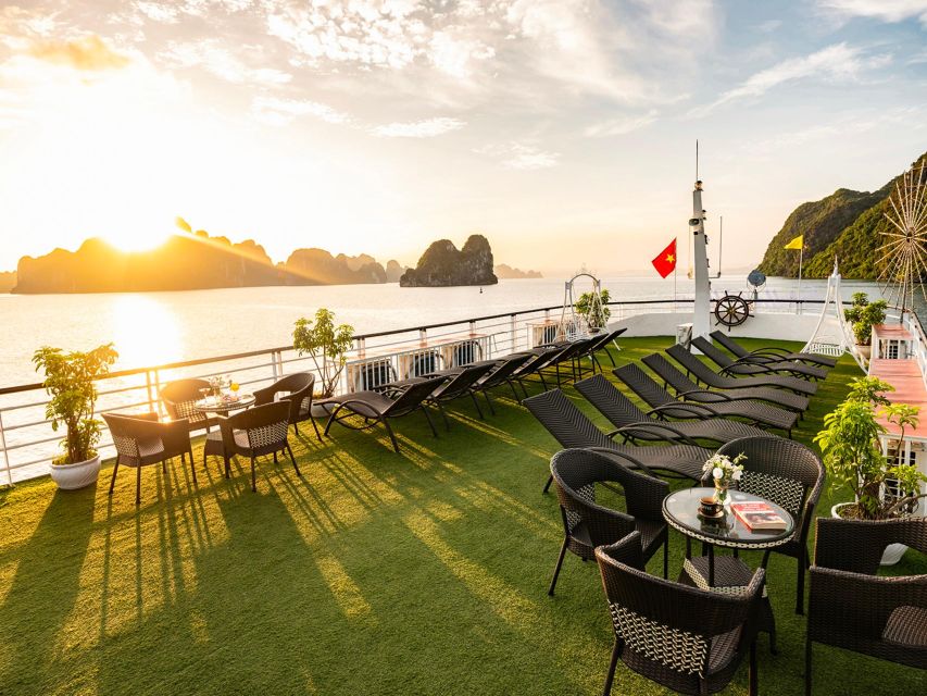 From Hanoi: Ha Long Bay 5-star Day Cruise with Buffet Lunch - Cruising among Ha Long Bay’s limestone islands
