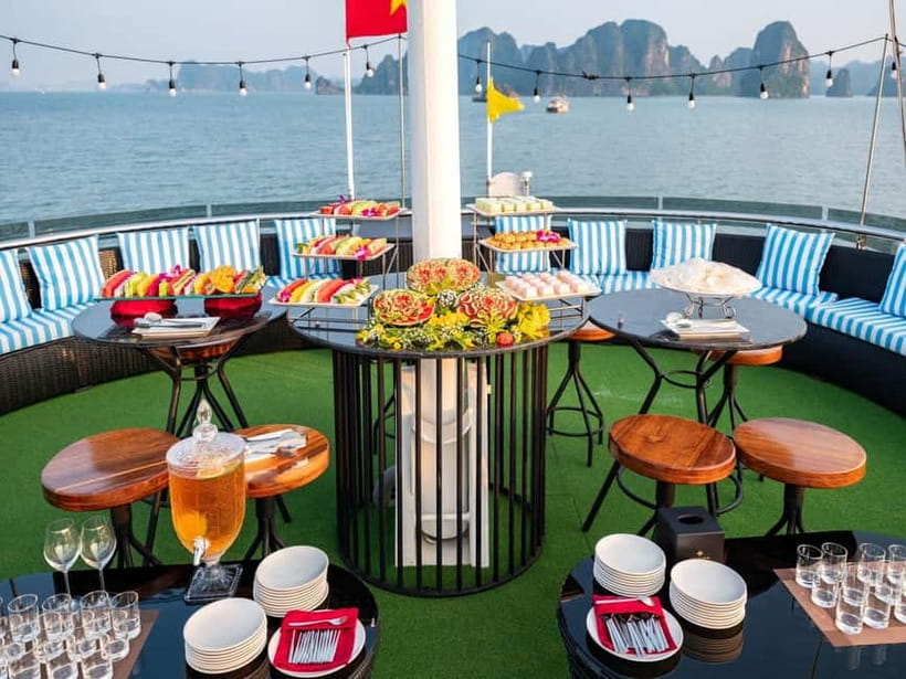 From Hanoi: Halong bay Luxury tour on 5 star cruise - Sung Sot Cave and its dramatic formations