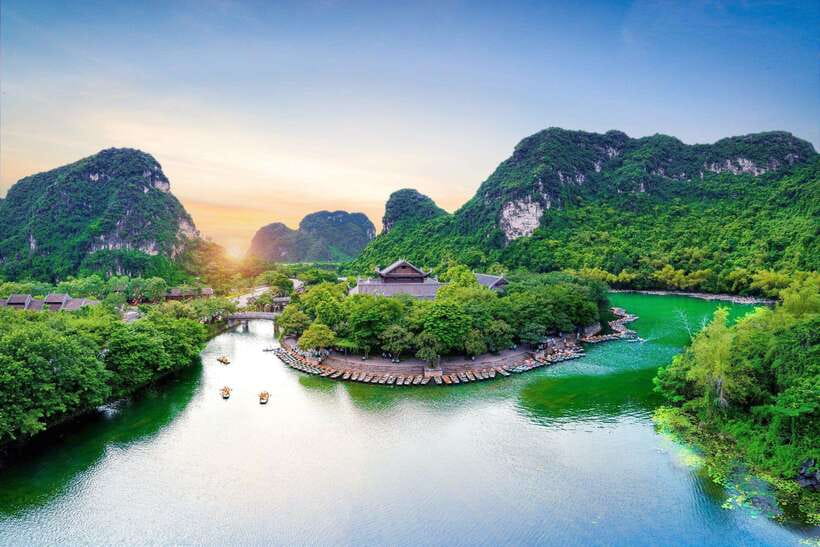 From Hanoi: Ninh Binh, Hoa Lu, Tam Coc, & Mua Cave Day-Trip - A short bike ride through village life