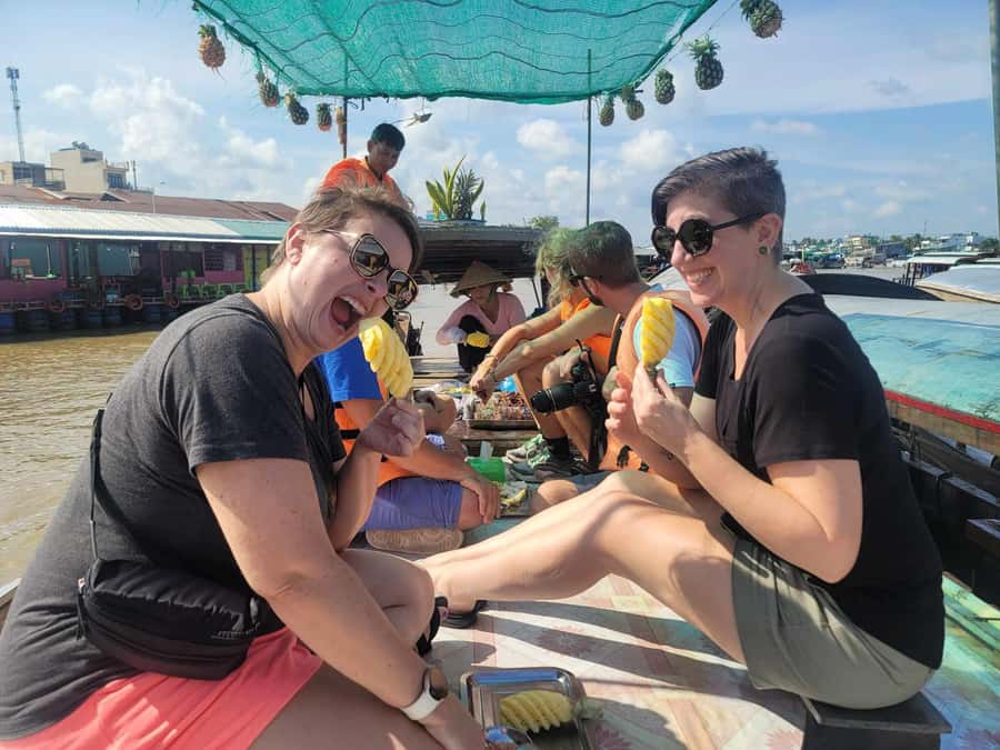 From HCM: Mekong Delta & Cai Rang Floating Market 2-Day Tour - A local market and a hands-on bánh xèo stop