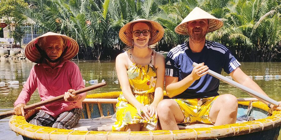 From Hoi An: Bay Mau Coconut Forest Bamboo Basket Boat Ride - Drifting under the water coconut trees