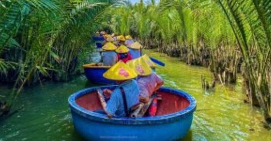 From Hoi An: Bay Mau Coconut Forest Bamboo Basket Boat Ride - The boat tricks and folk singing