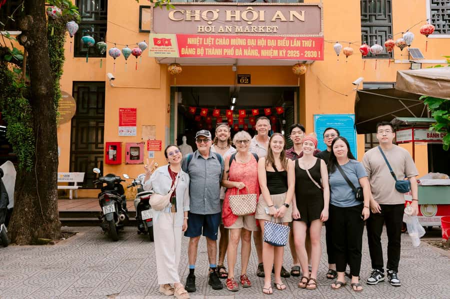 From Hoi An: Market Tour, Basket Boat Ride and Cooking Class - Through the water coconut forest by round basket boat