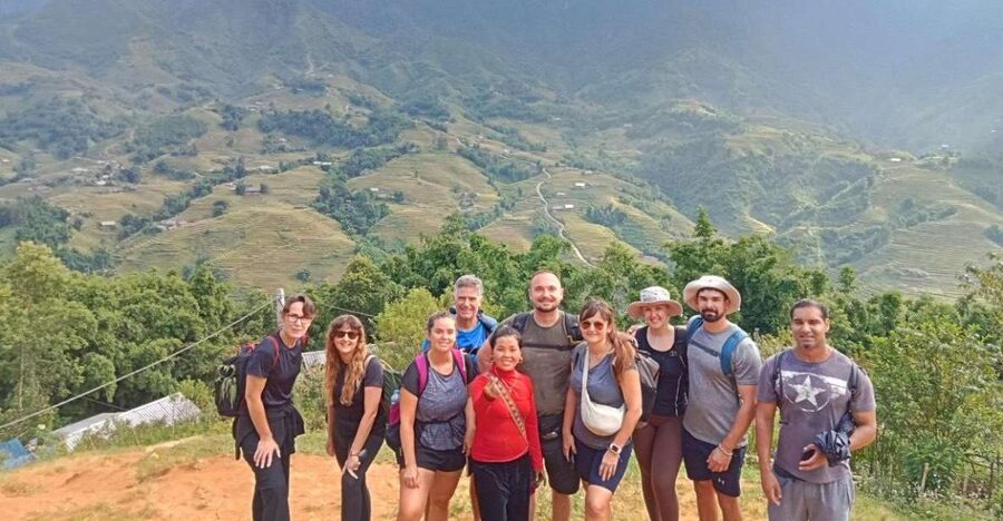 From Sapa: Guided Full-Day Trekking with Lunch and Drop-Off - Walking out of Sapa toward Y Linh Ho