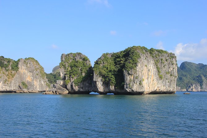 Full day boat trip with Cat Ba Captain Jack to Lan Ha Bay and Ha Long Bay - 11:30 to 12:30, lunch on the boat