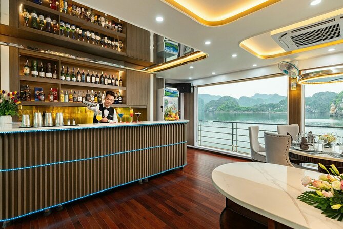 Full day Halong Bay Luxury Cruise - buffet lunch, kayak, swim. - Buffet lunch with bay views