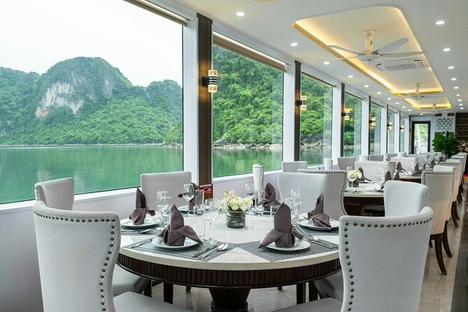 Full day Halong Bay Luxury Cruise - buffet lunch, kayak, swim. - Titop Island for swimming or 500 steps of views