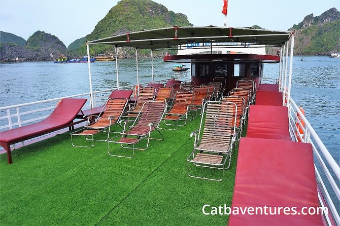 Full day trip to Lan Ha-Ha Long Bay from Cat Ba, avoid the crowds - Ba Trai Dao Beach and the Swimming Stops