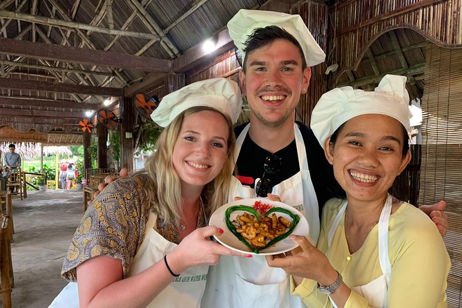 Full Experience Tour: Cooking Class & Basket Boat at Eco-Village - Cycling through rice fields near Hoi An