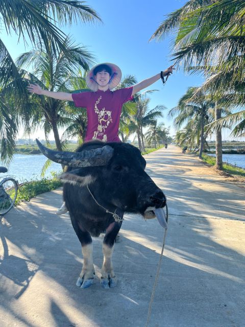 Funny day cycling, Buffalo riding and Basket boat - Tra Que Vegetable Village and the 270 farming families