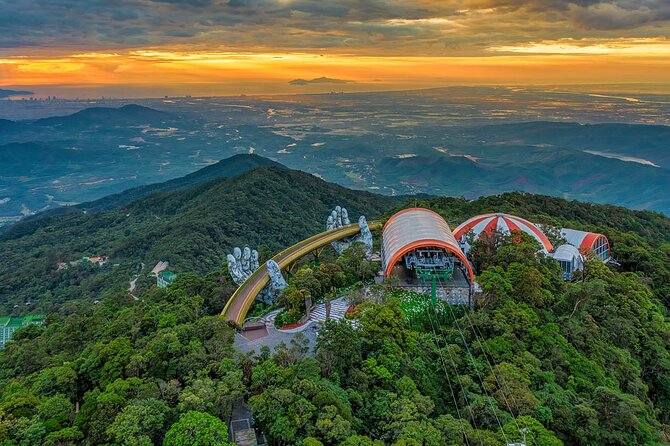 Golden Bridge Ba Na Hills with Buffets Lunch 2 ways cable car - 7:45 to 8:30 am pickup from Da Nang