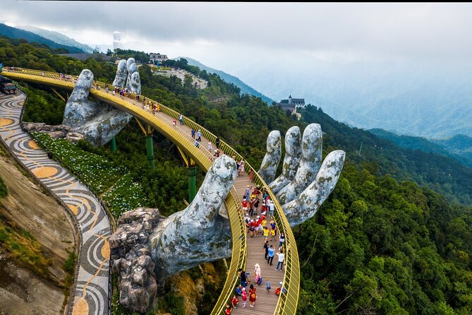 Golden Bridge Ba Na Hills with Buffets Lunch 2 ways cable car - The second cable car and French Village